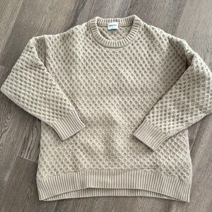 Sunday Best Beige Textured Knit Sweater - size medium